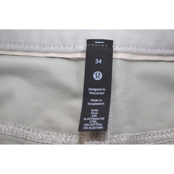 Lululemon Utilitech Heavy Canvas Pants Lt Gray ‎ Men's 34 Inseam 33" - Picture 12 of 13